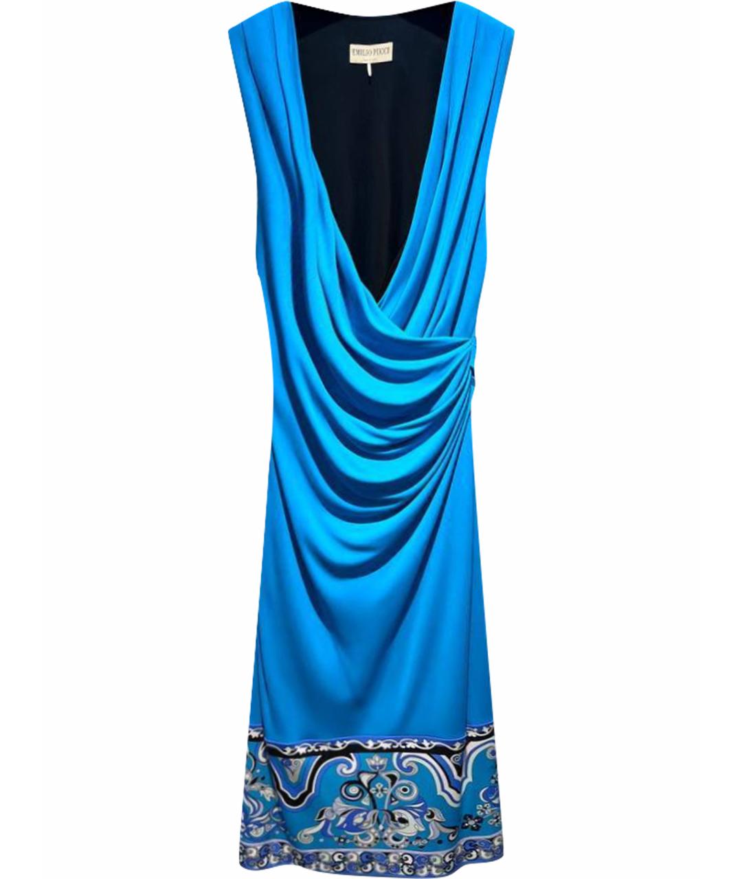 EMILIO PUCCI Голубое вечернее платье, фото 1