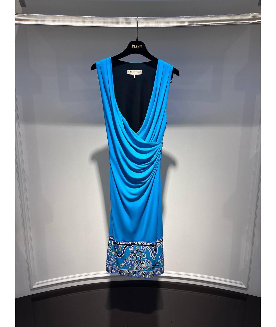 EMILIO PUCCI Голубое вечернее платье, фото 4
