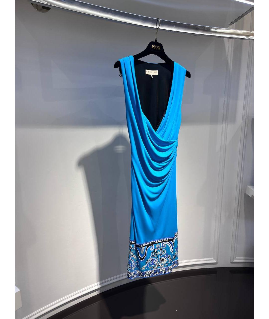 EMILIO PUCCI Голубое вечернее платье, фото 2