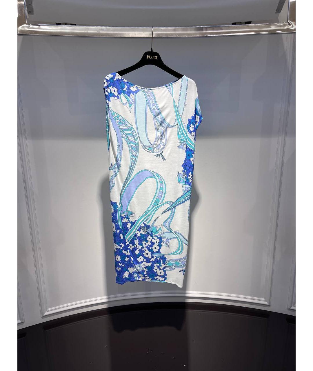 EMILIO PUCCI Мульти хлопковое платье, фото 4