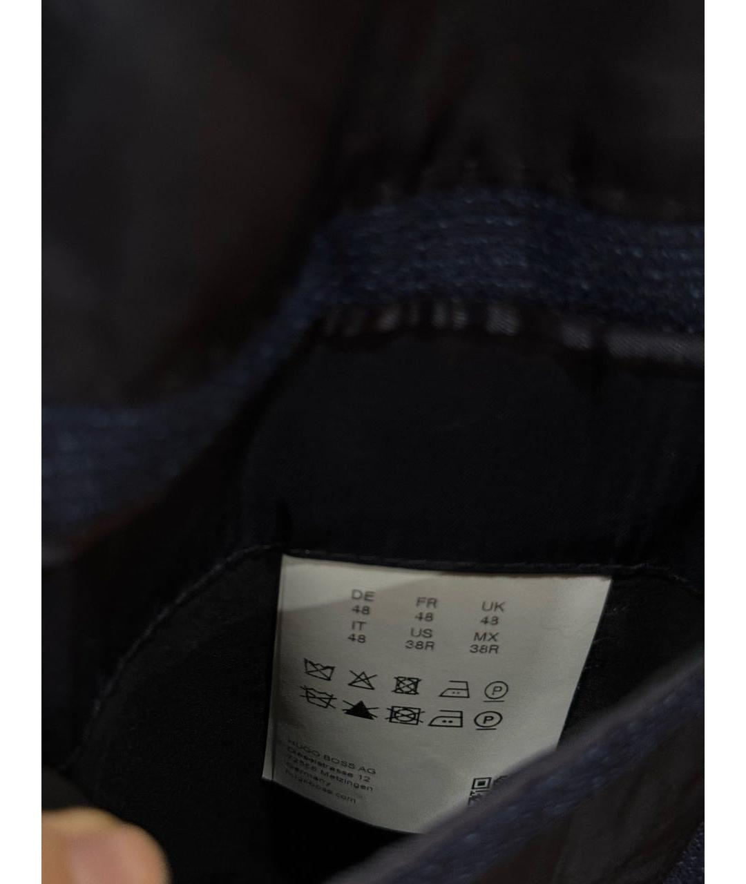 HUGO BOSS Темно-синий классический костюм, фото 7