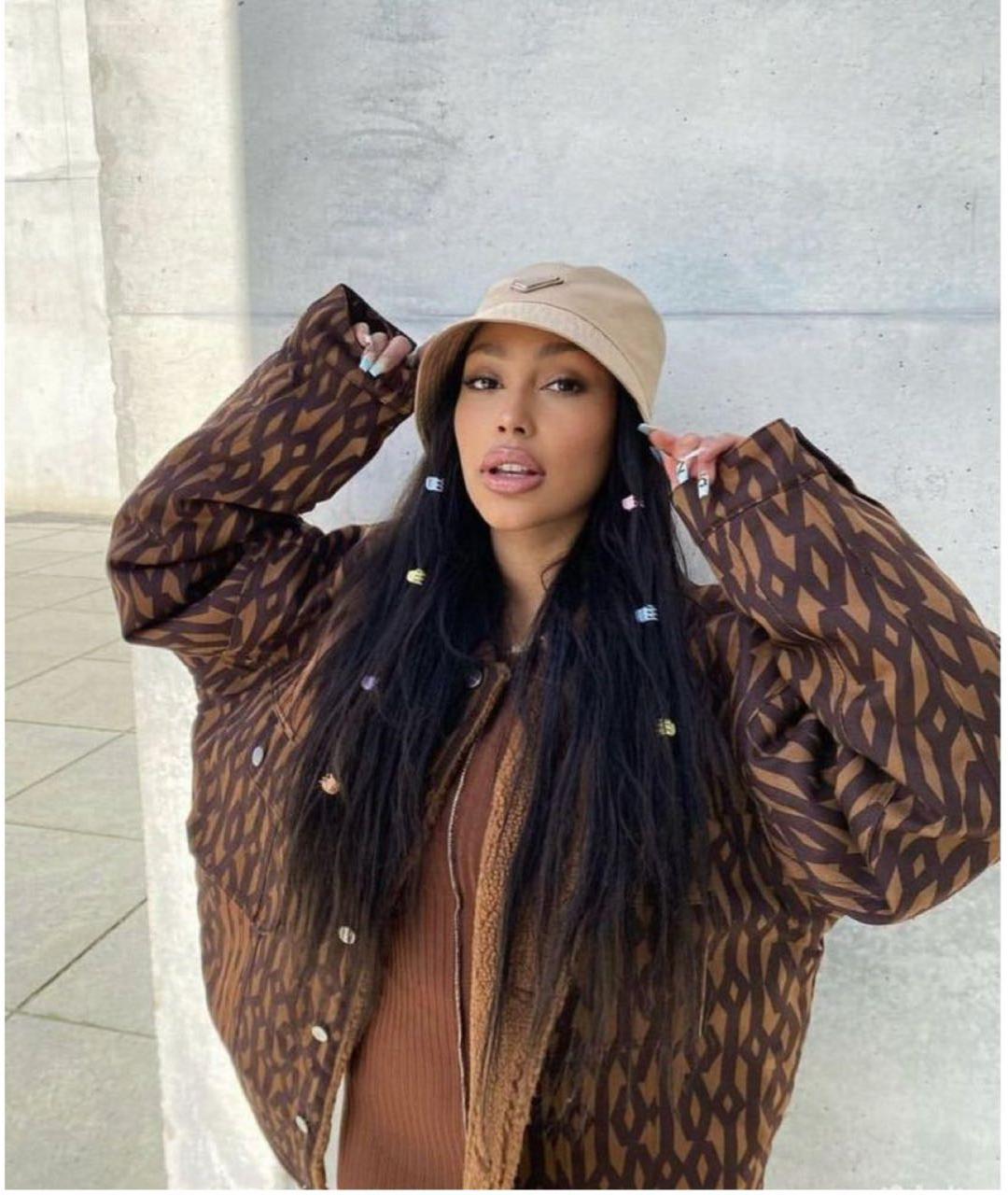 ADIDAS Коричневый деним костюм с брюками, фото 3