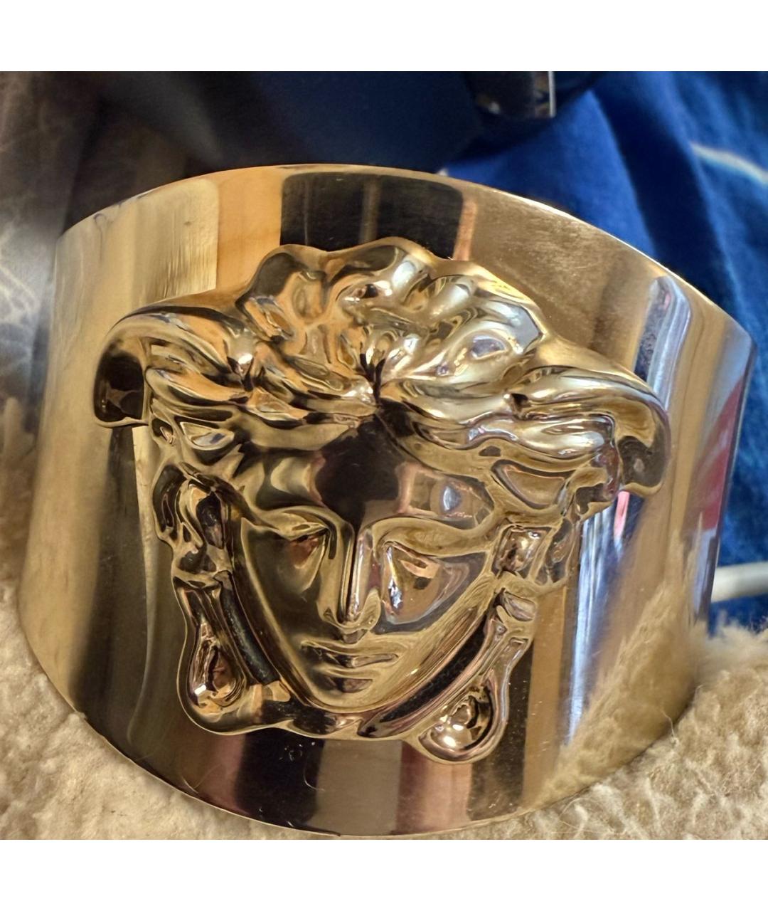 VERSACE Золотая металлическая булавка / брошь, фото 4