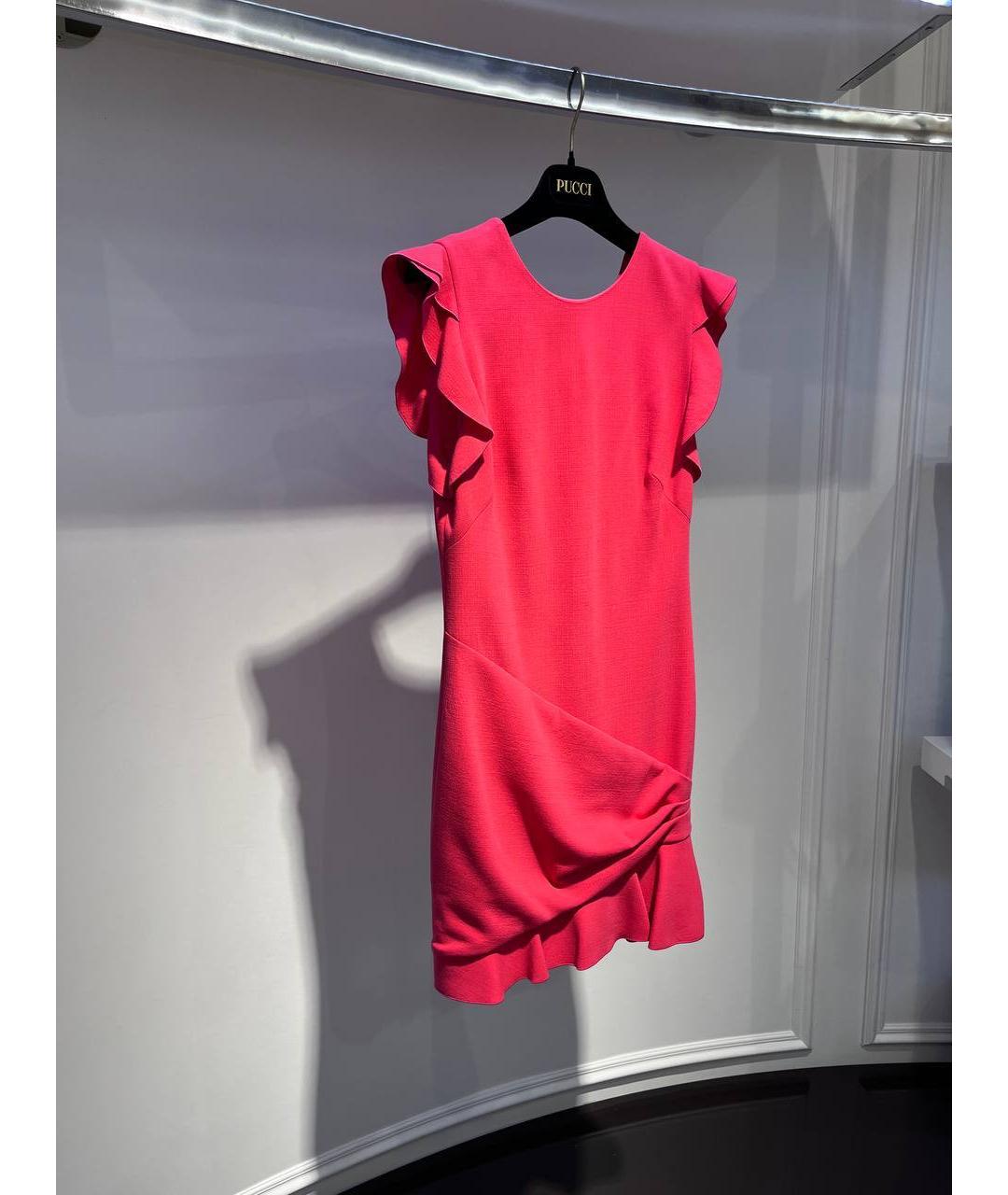 EMILIO PUCCI Розовое шерстяное вечернее платье, фото 2