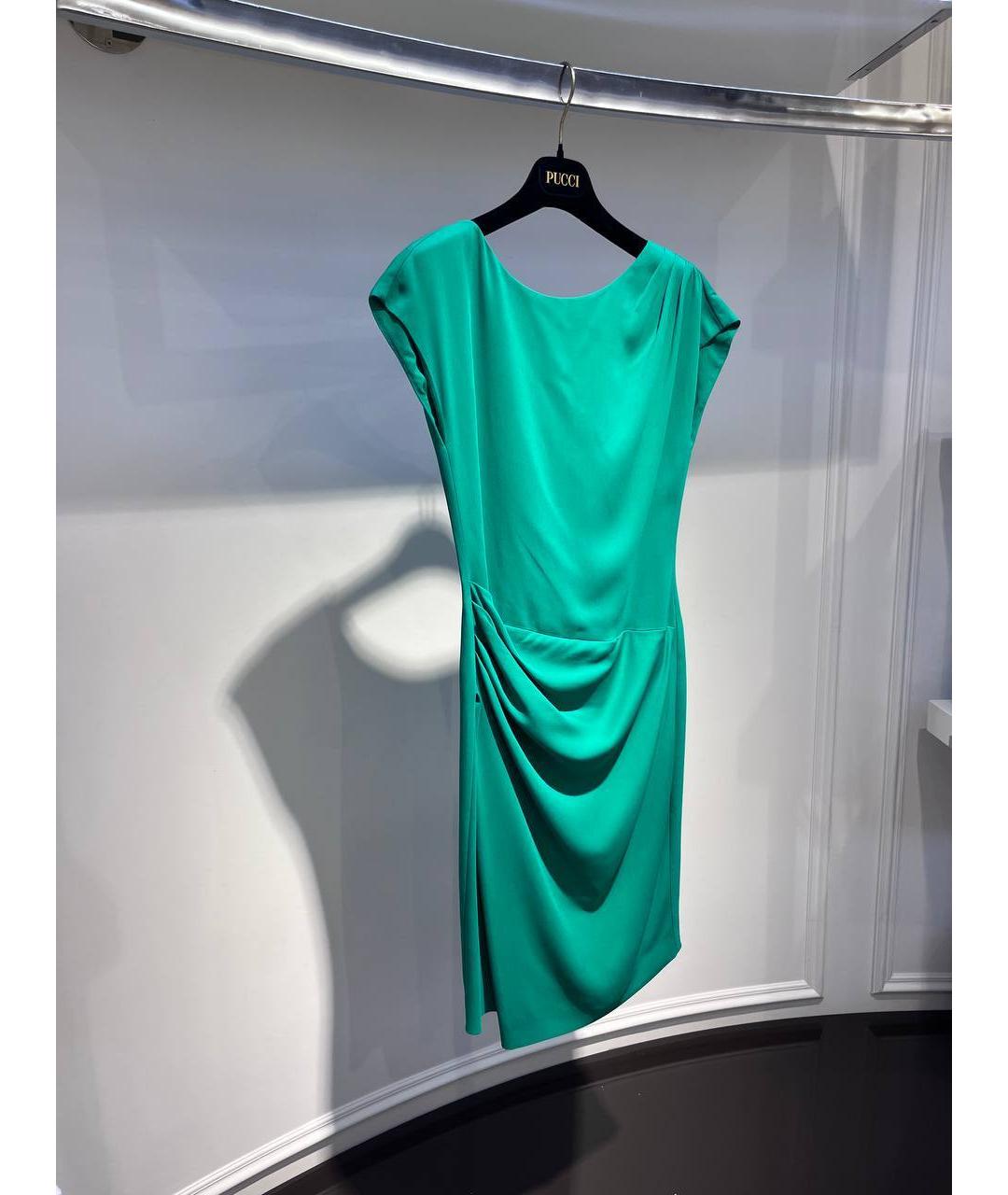 EMILIO PUCCI Зеленые вечернее платье, фото 2