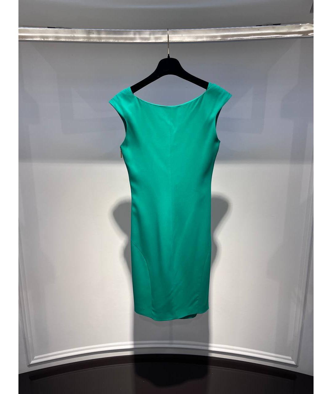 EMILIO PUCCI Зеленые шерстяное вечернее платье, фото 2