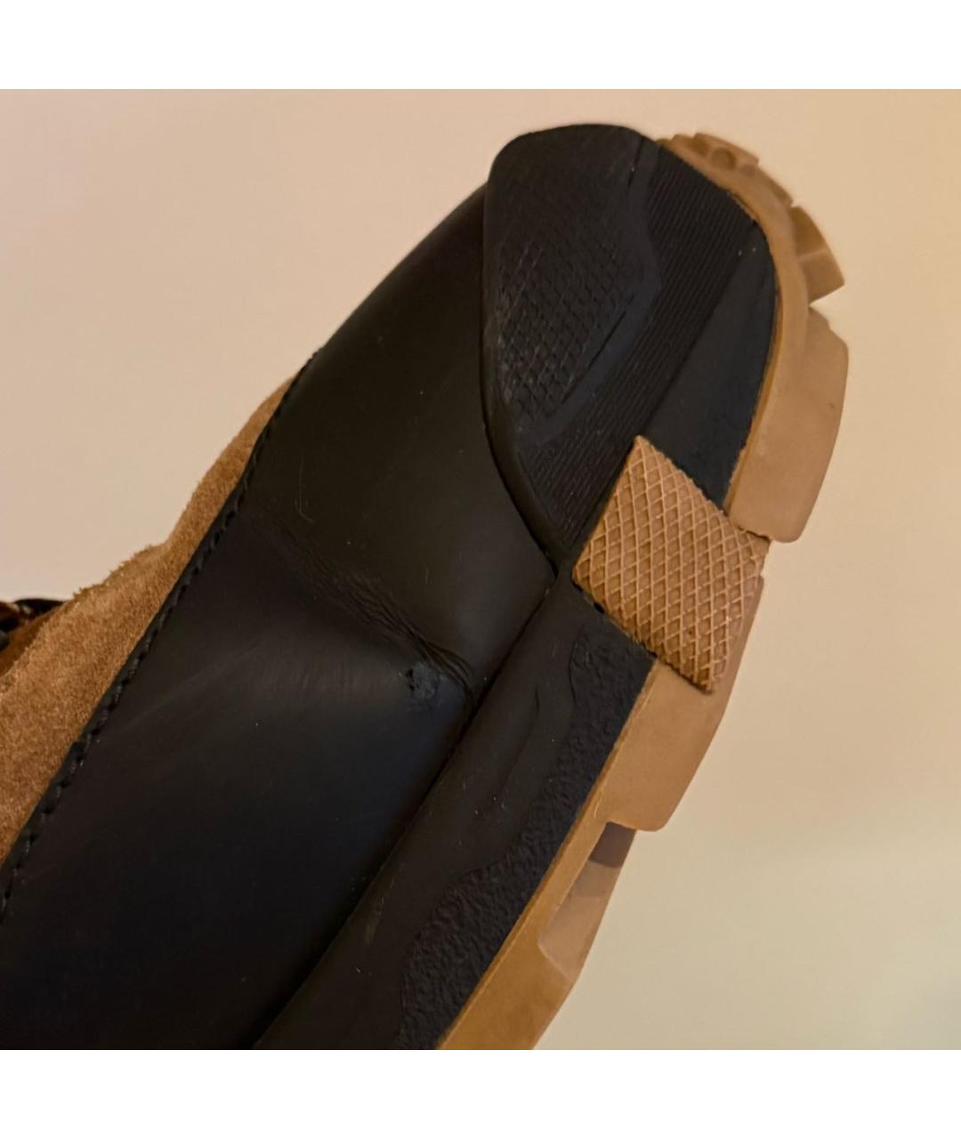 BURBERRY Коричневые высокие ботинки, фото 8