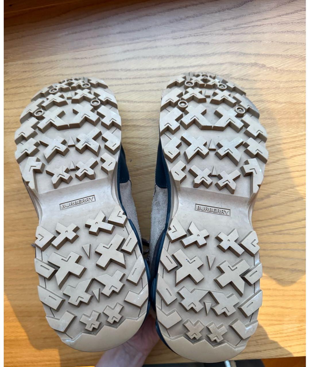 BURBERRY Коричневые высокие ботинки, фото 7