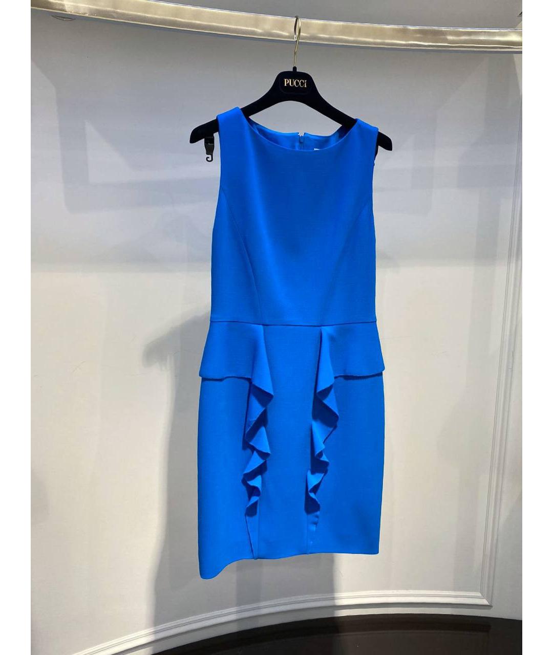 EMILIO PUCCI Синее шерстяное платье, фото 2