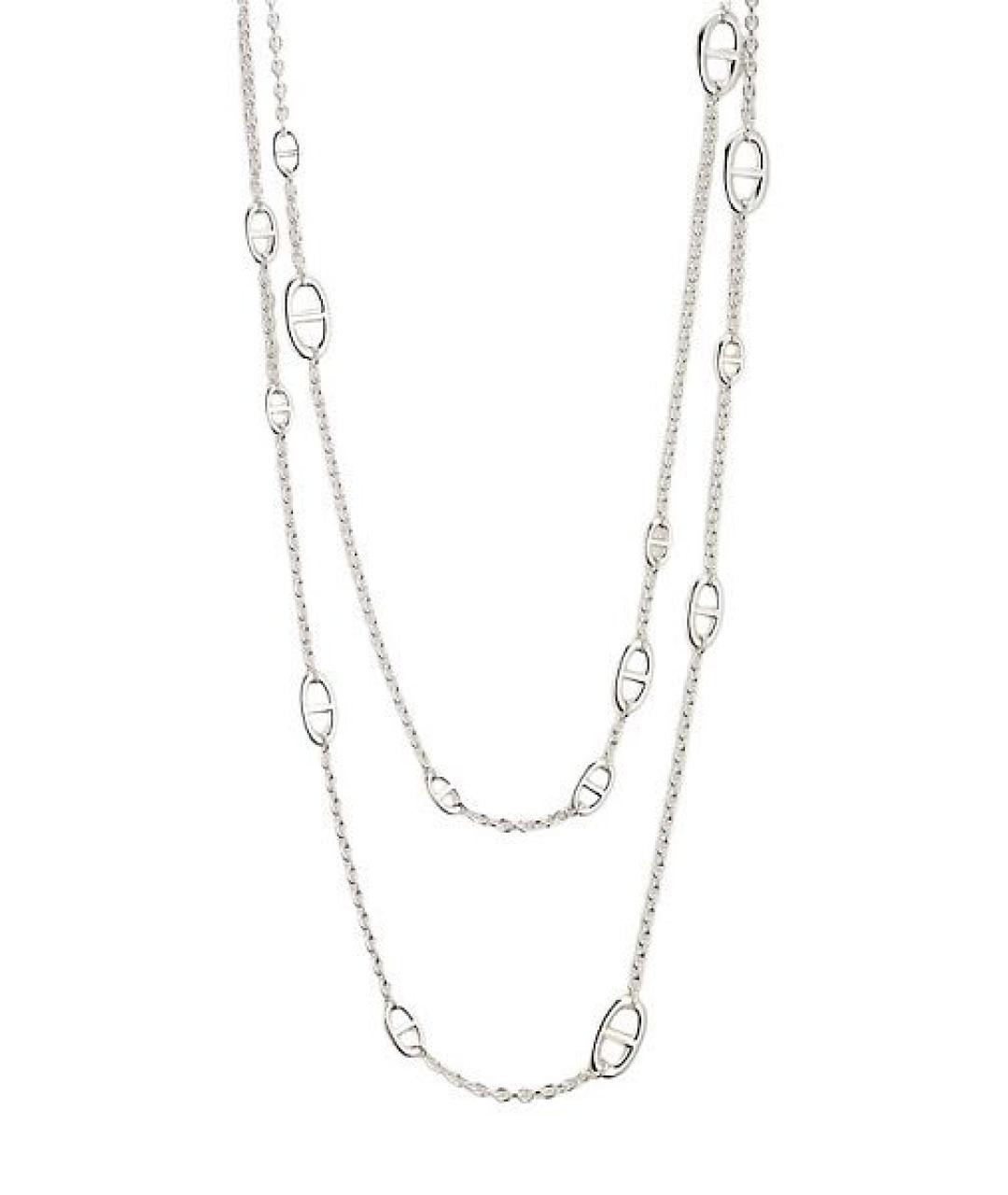 HERMES Серебряное серебряное колье, фото 1