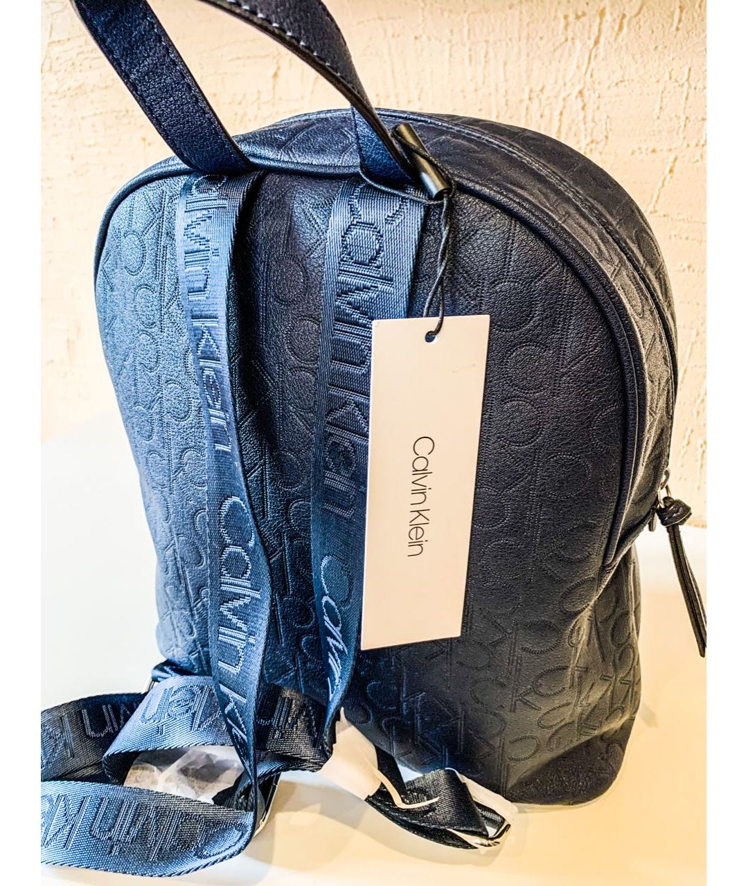 CALVIN KLEIN Темно-синий рюкзак из искусственной кожи, фото 5