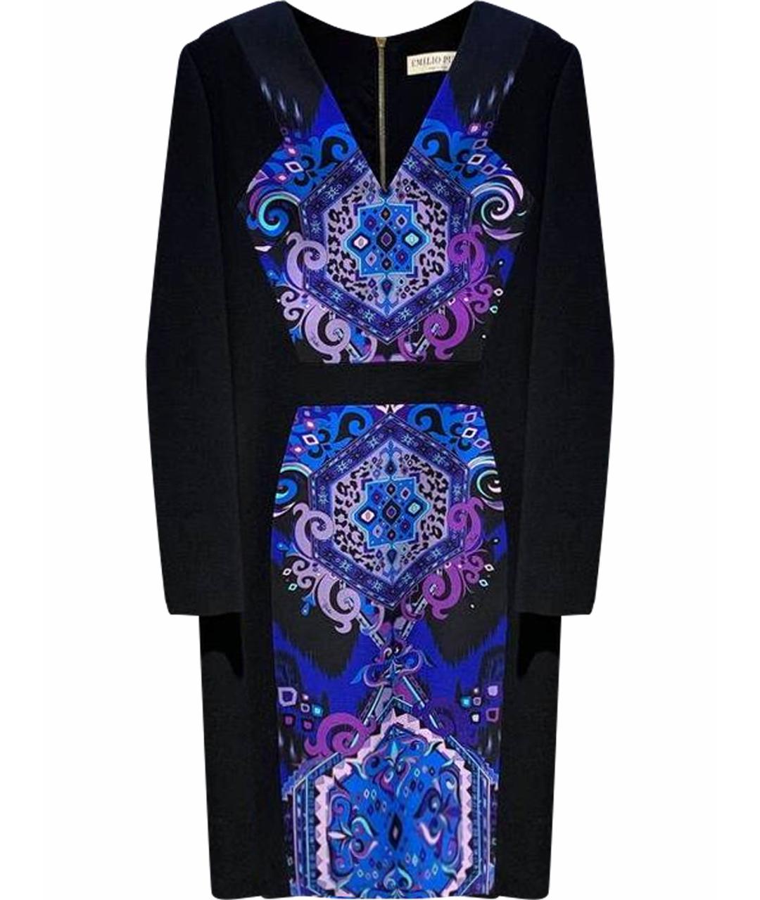 EMILIO PUCCI Мульти шерстяное платье, фото 1