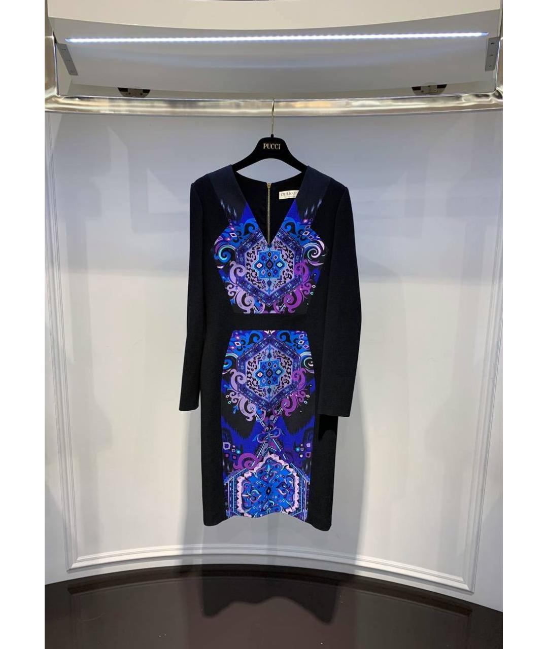 EMILIO PUCCI Мульти шерстяное платье, фото 4