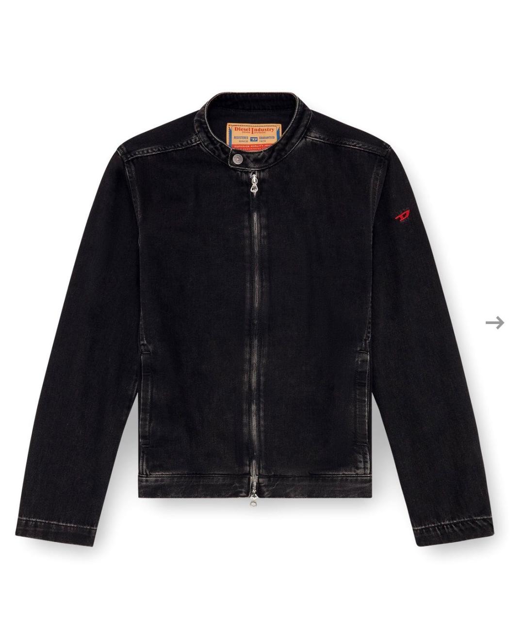 DIESEL Черная хлопковая куртка, фото 1