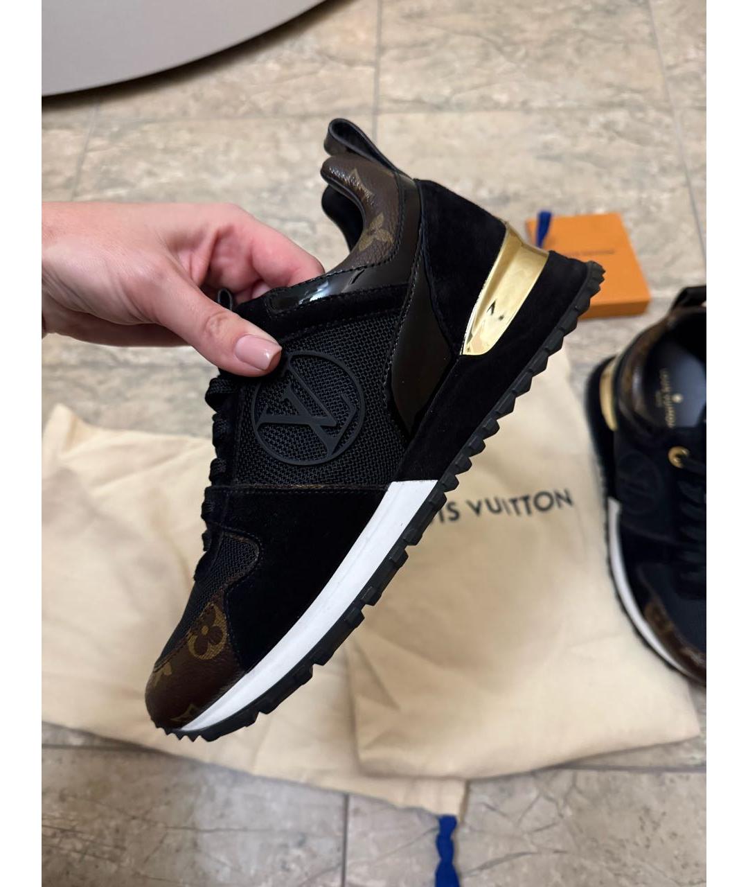 LOUIS VUITTON Черные текстильные кроссовки, фото 7