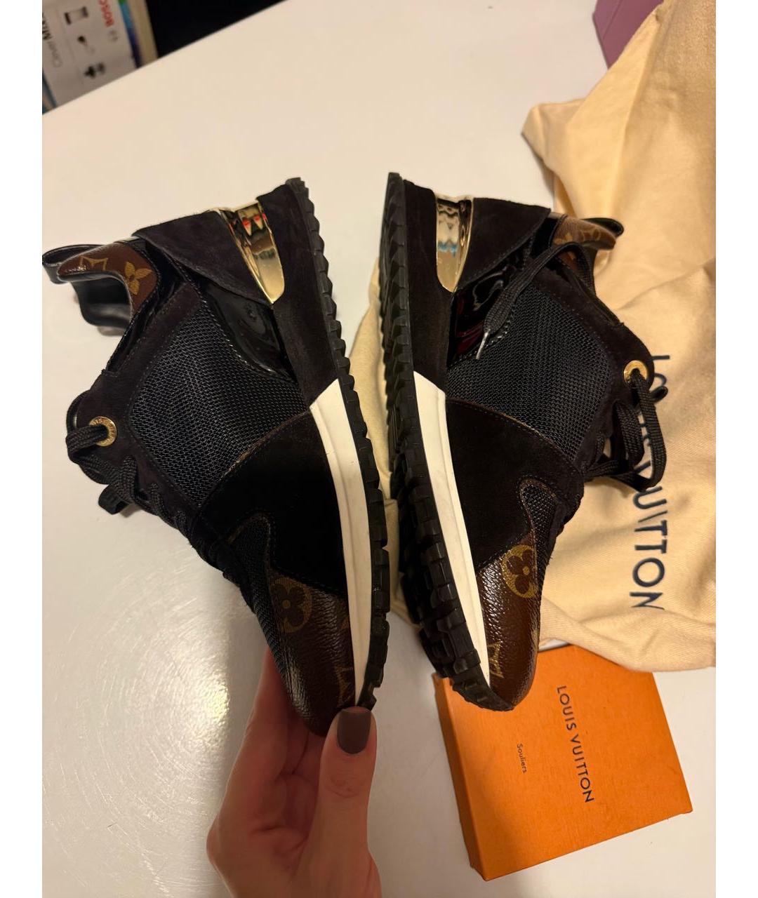 LOUIS VUITTON Черные текстильные кроссовки, фото 2