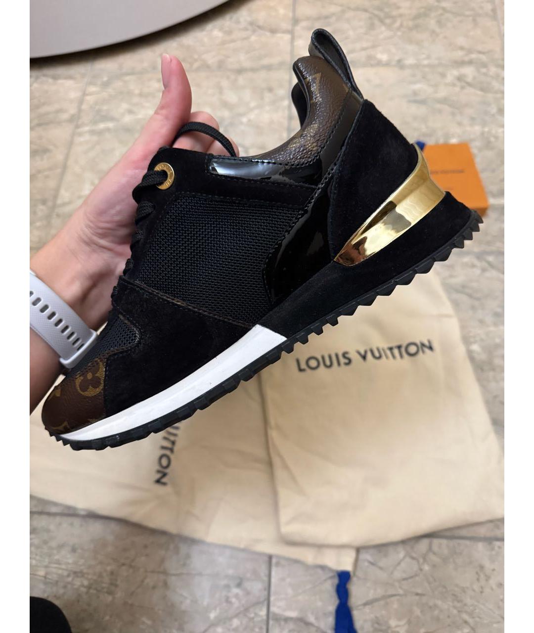 LOUIS VUITTON Черные текстильные кроссовки, фото 6