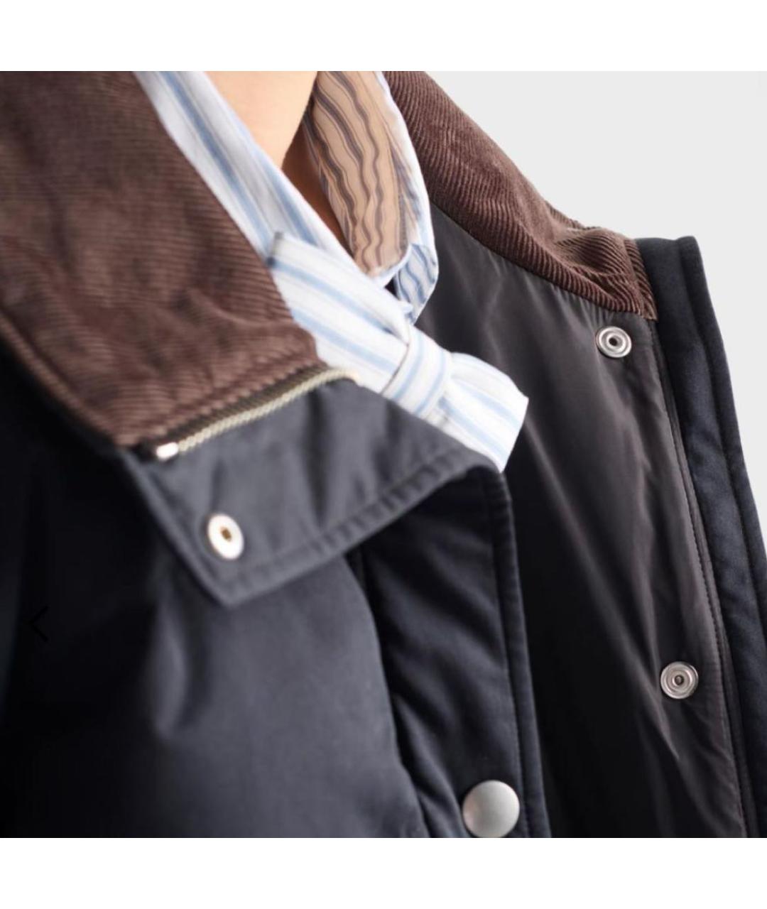 PRADA Темно-синий бархатный пуховик, фото 3