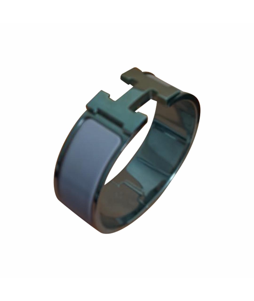 HERMES Серебрянный металлический браслет, фото 1