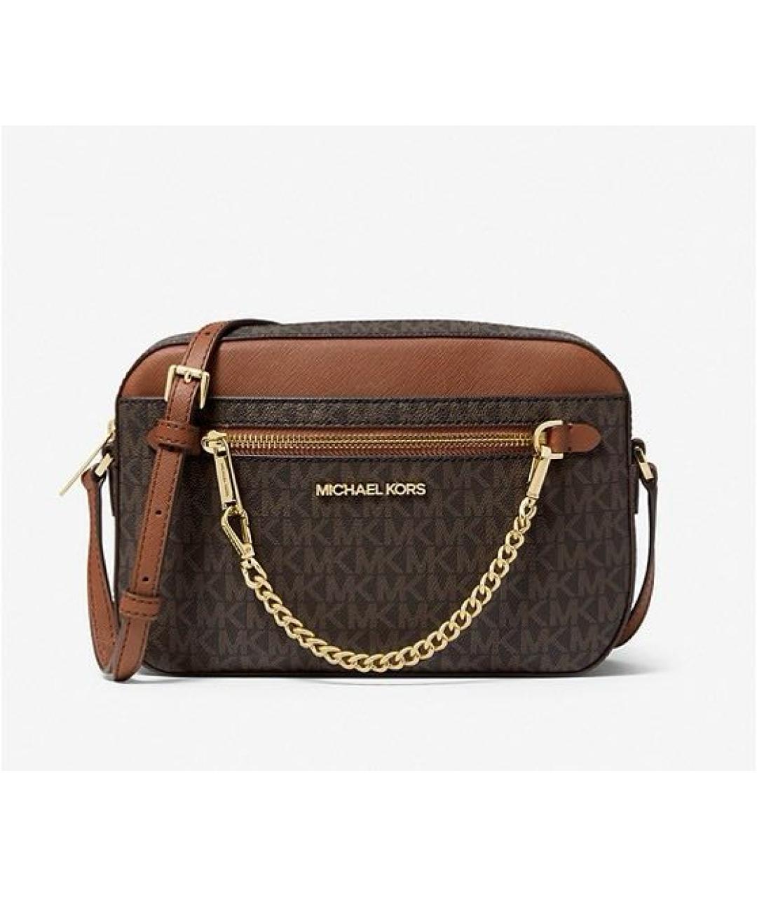 MICHAEL KORS Коричневая сумка через плечо, фото 5