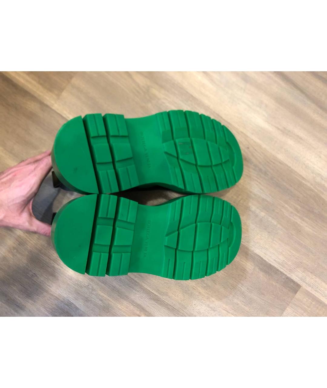 BOTTEGA VENETA Мульти кожаные высокие ботинки, фото 5