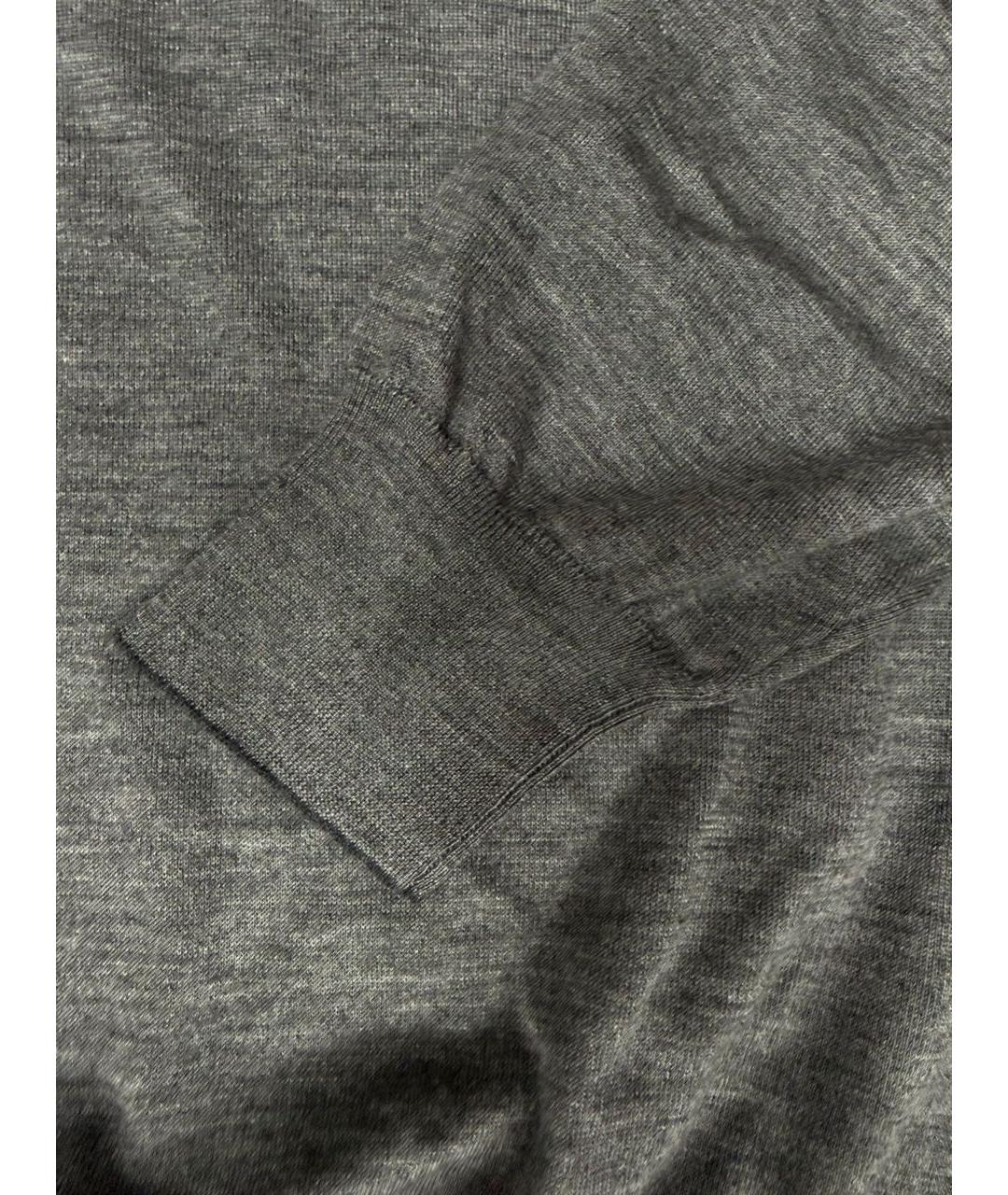 BRUNELLO CUCINELLI Серый кашемировый джемпер / свитер, фото 4