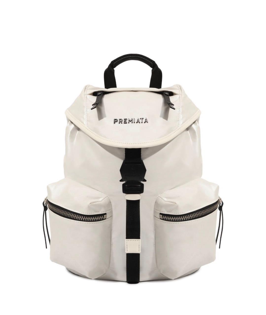 PREMIATA Белый кожаный рюкзак, фото 1