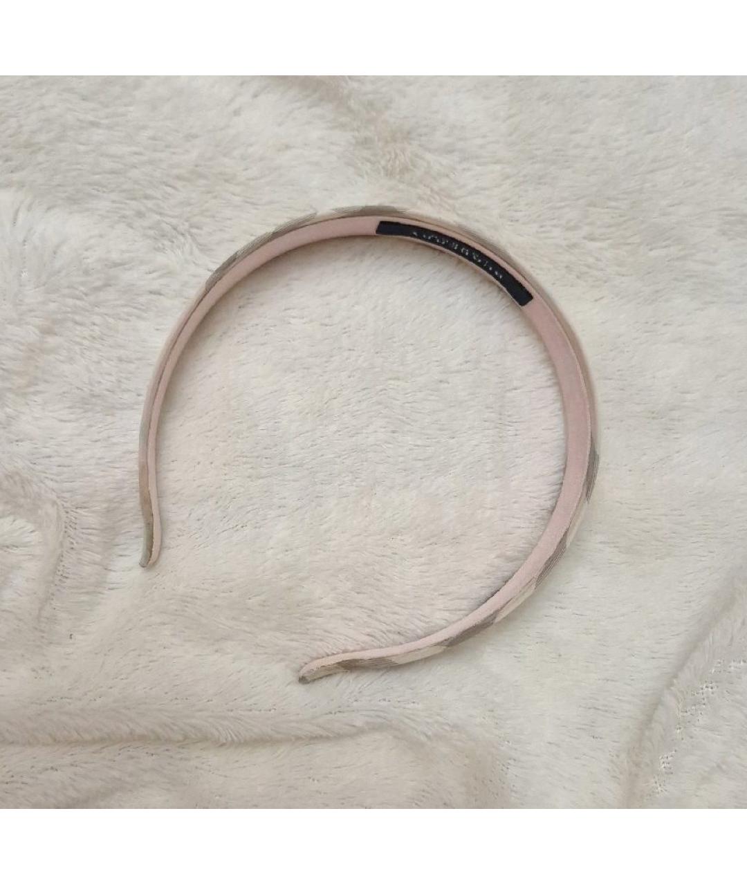 BURBERRY Розовый ободок, фото 3