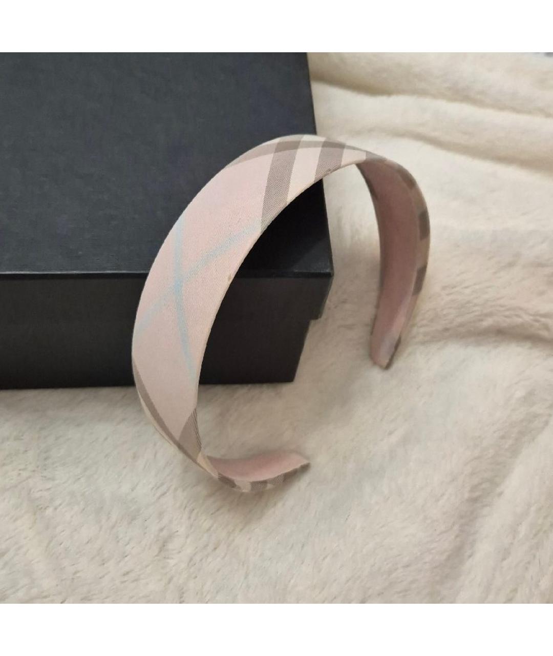 BURBERRY Розовый ободок, фото 6