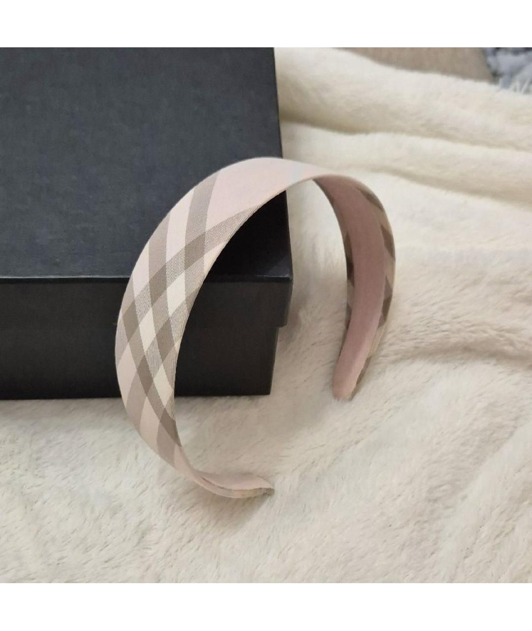 BURBERRY Розовый ободок, фото 5