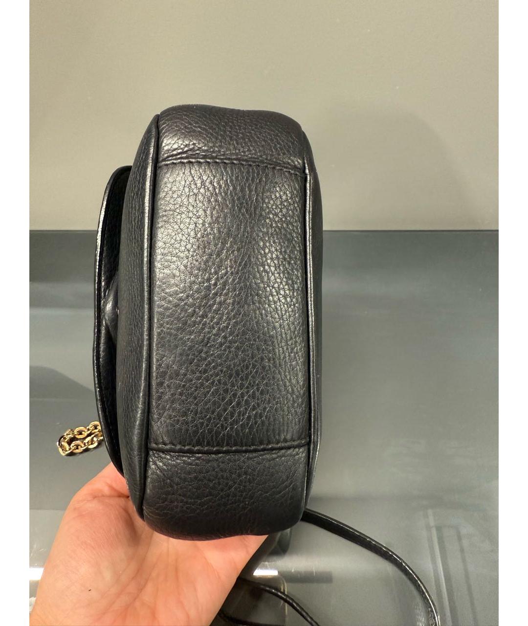 SEE BY CHLOE Черная кожаная сумка через плечо, фото 3