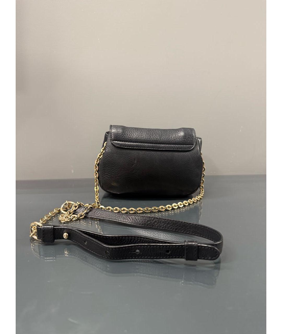SEE BY CHLOE Черная кожаная сумка через плечо, фото 2