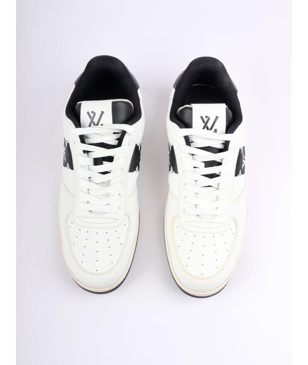 LOUIS VUITTON Белые кожаные низкие кроссовки / кеды, фото 2