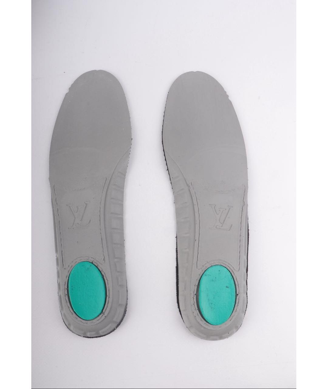 LOUIS VUITTON Белые кожаные низкие кроссовки / кеды, фото 6