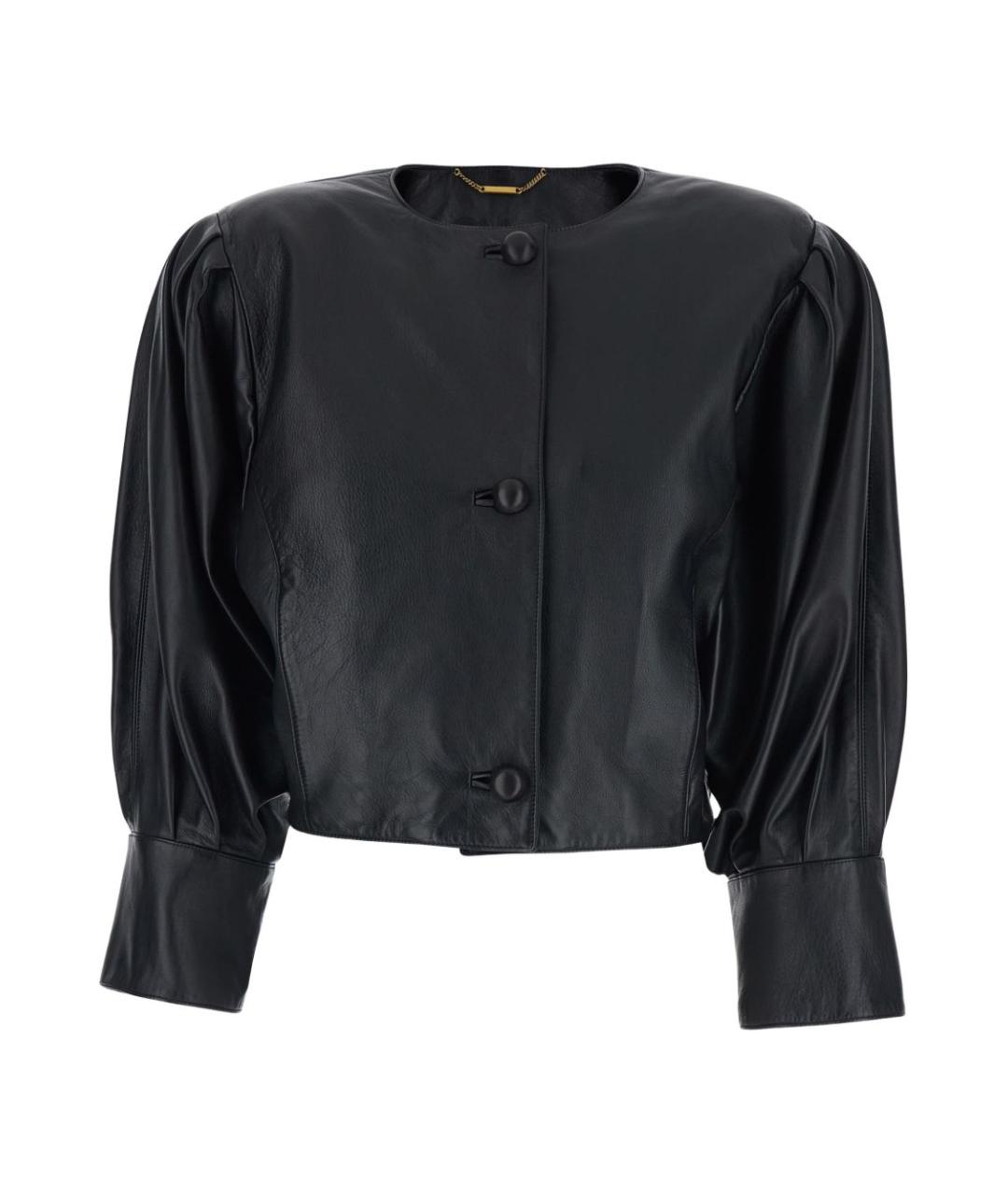 CHLOE Черная кожаная куртка, фото 1
