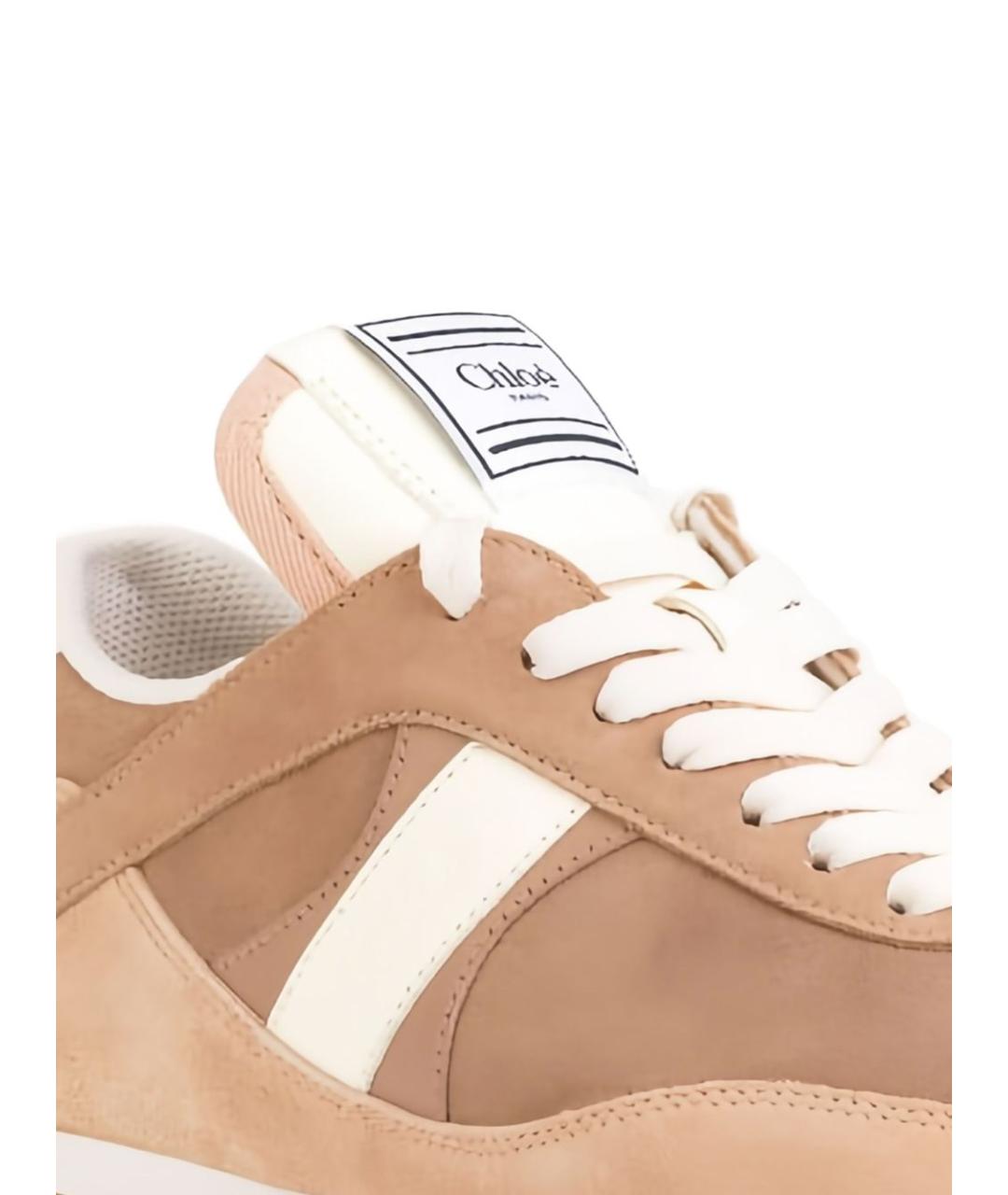 CHLOE Бежевые замшевые кеды, фото 2