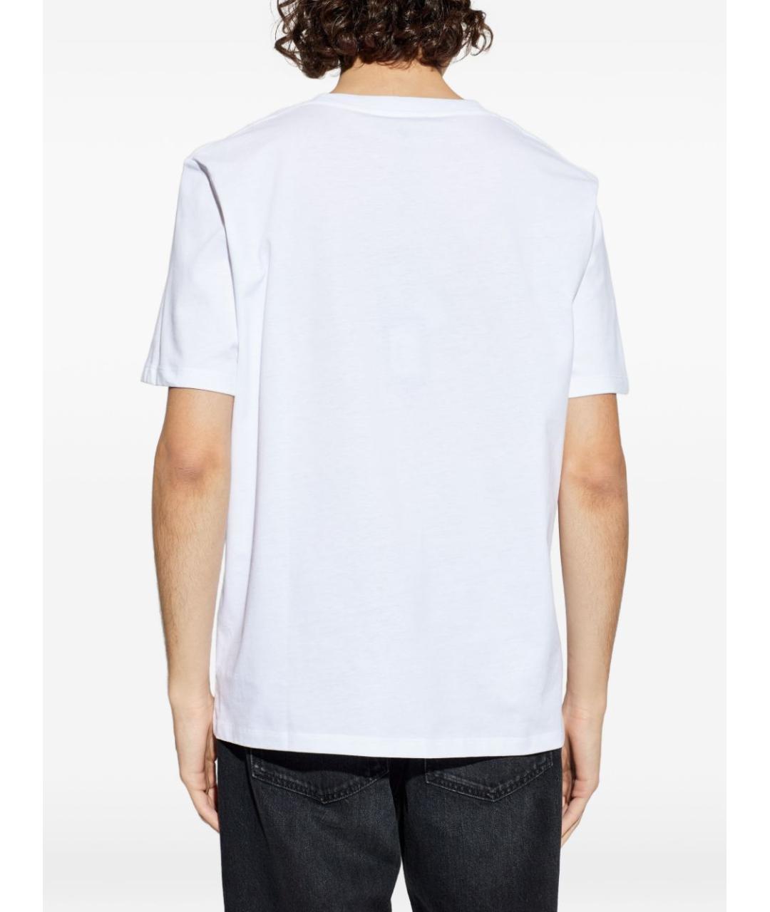 BALMAIN Белая хлопковая футболка, фото 5