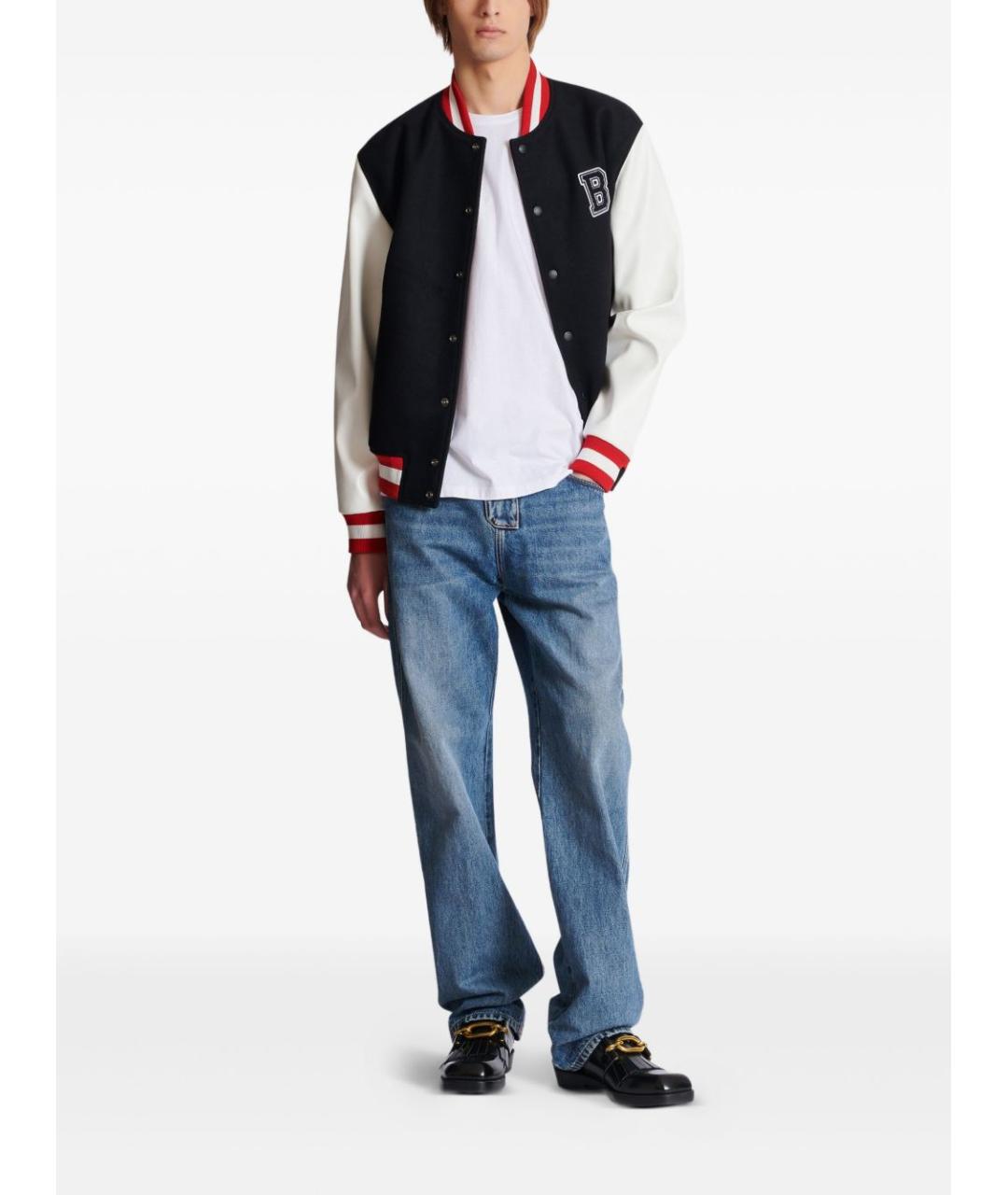 BALMAIN Белая хлопковая футболка, фото 2