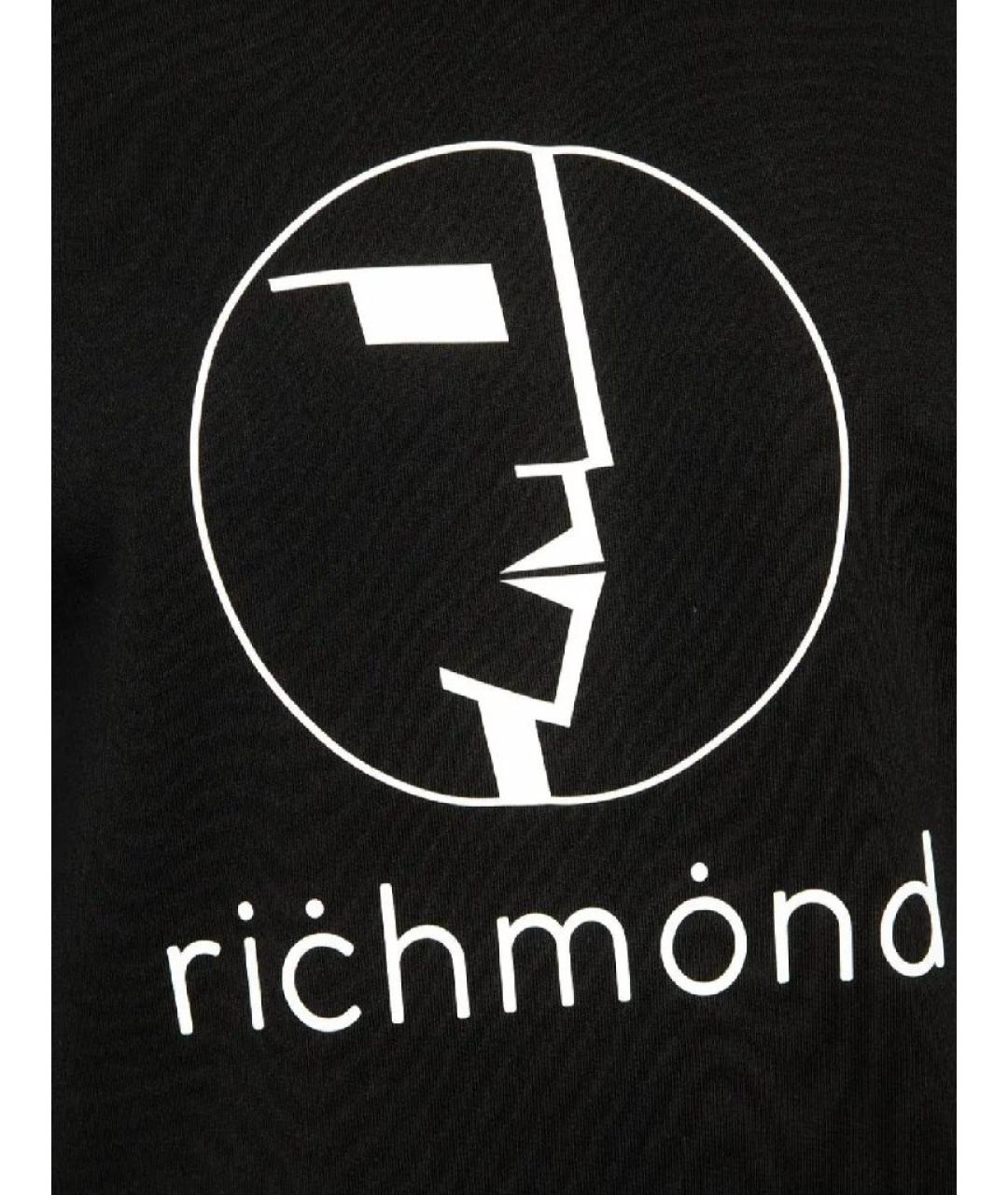 JOHN RICHMOND Черный хлопковый джемпер / свитер, фото 5