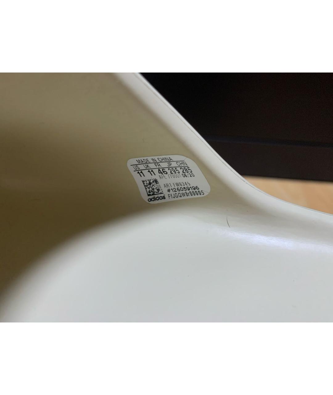 ADIDAS YEEZY Бежевые резиновые шлепанцы, фото 7