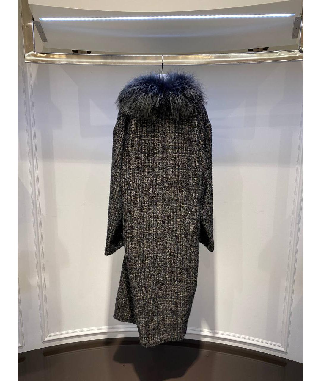 FABIANA FILIPPI Серое шерстяное пальто, фото 3