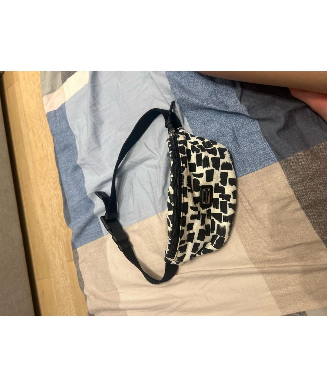 DOLCE&GABBANA Белая хлопковая поясная сумка, фото 3