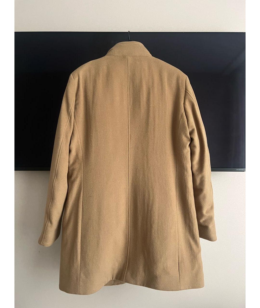 MOORER Бежевое шерстяное пальто, фото 2