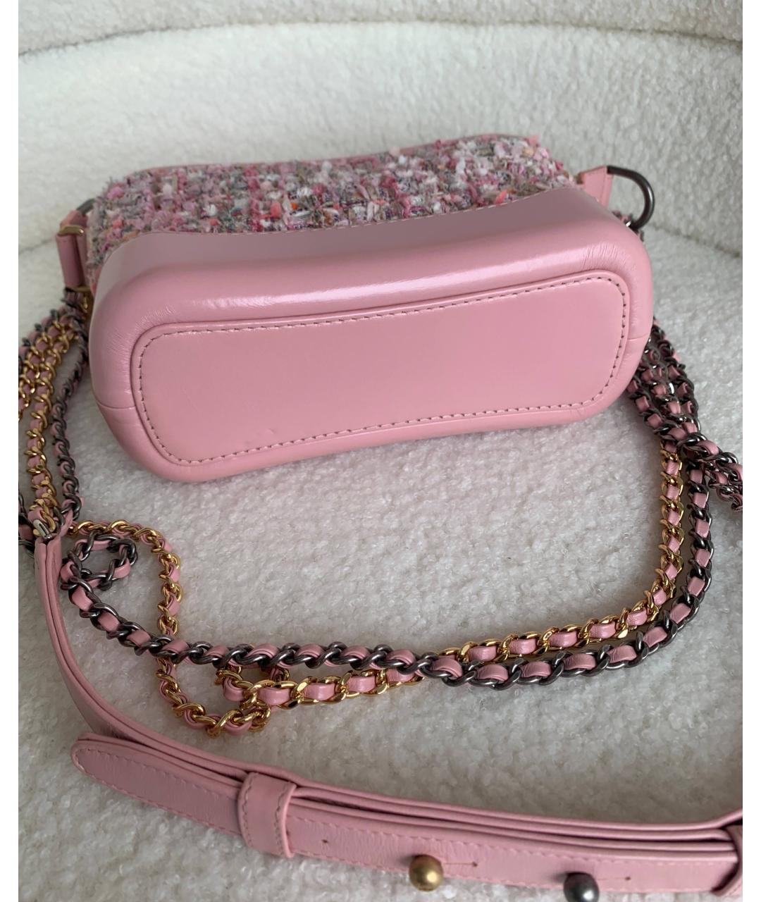 CHANEL Розовая кожаная сумка через плечо, фото 5