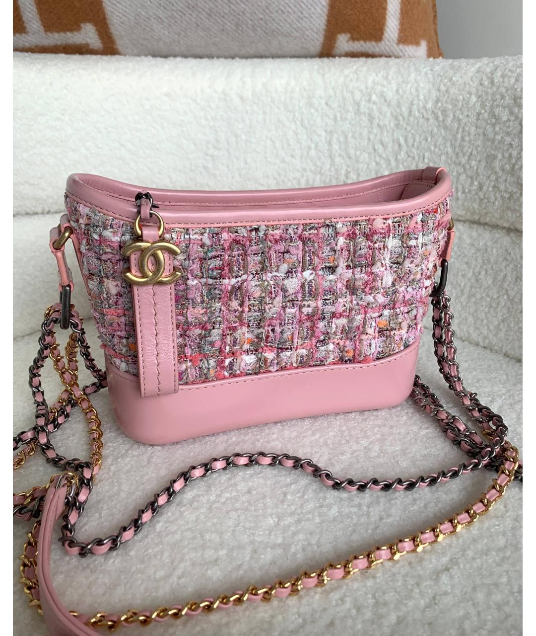 CHANEL Розовая кожаная сумка через плечо, фото 2