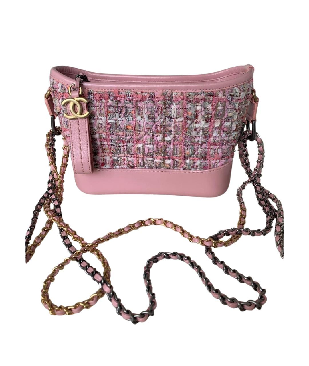 CHANEL Розовая кожаная сумка через плечо, фото 1