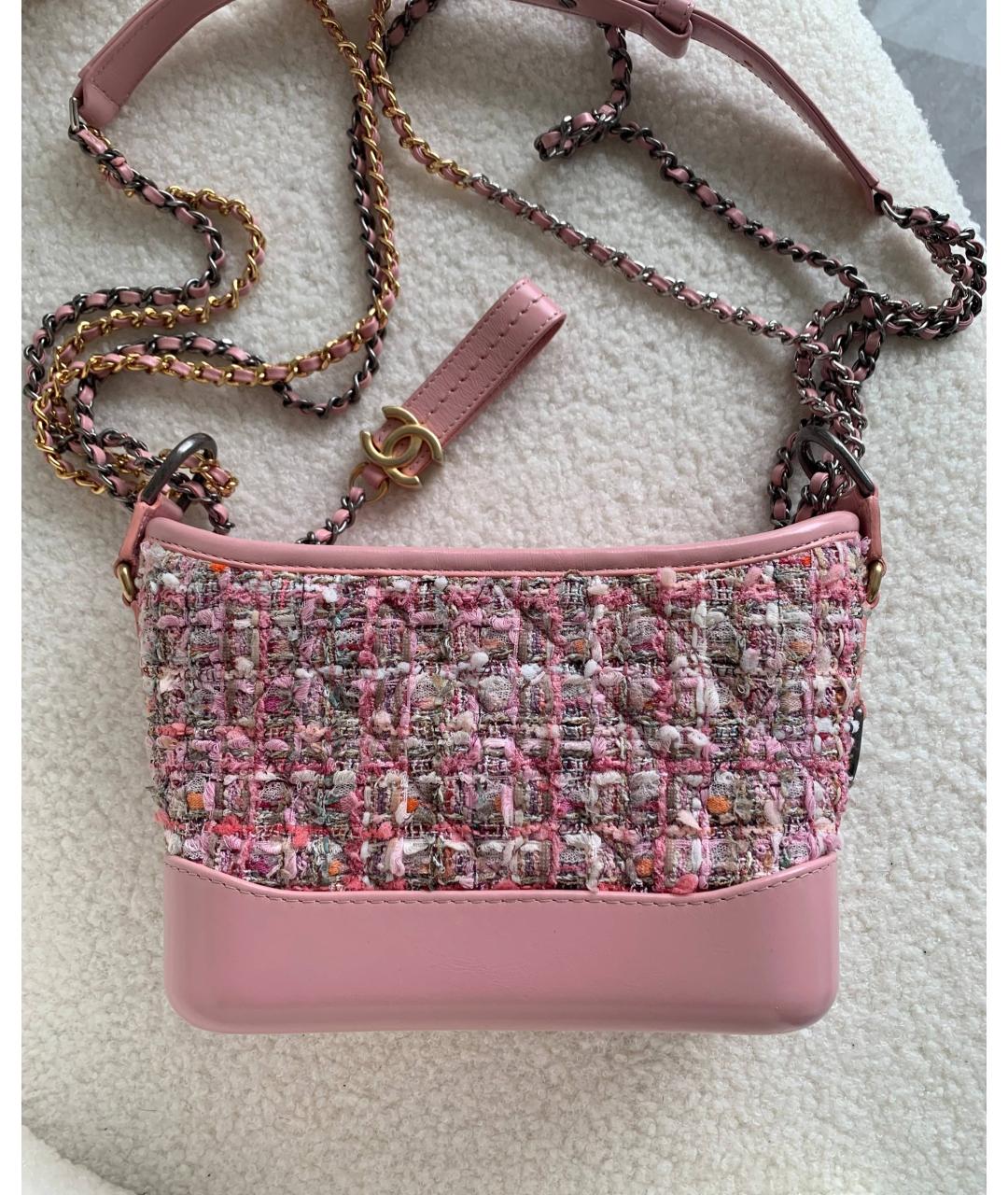 CHANEL Розовая кожаная сумка через плечо, фото 4