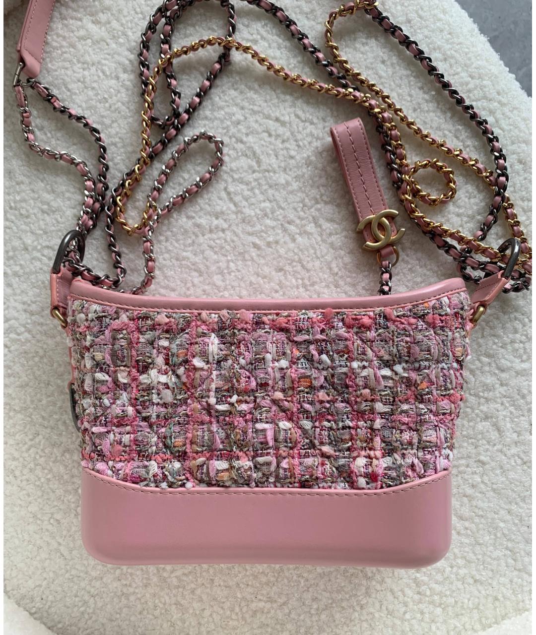 CHANEL Розовая кожаная сумка через плечо, фото 3