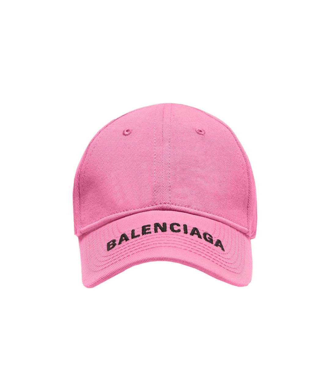 BALENCIAGA Розовая хлопковая кепка, фото 2