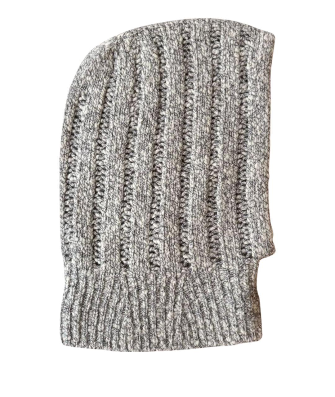 CHANEL Серая шерстяная шапка, фото 1